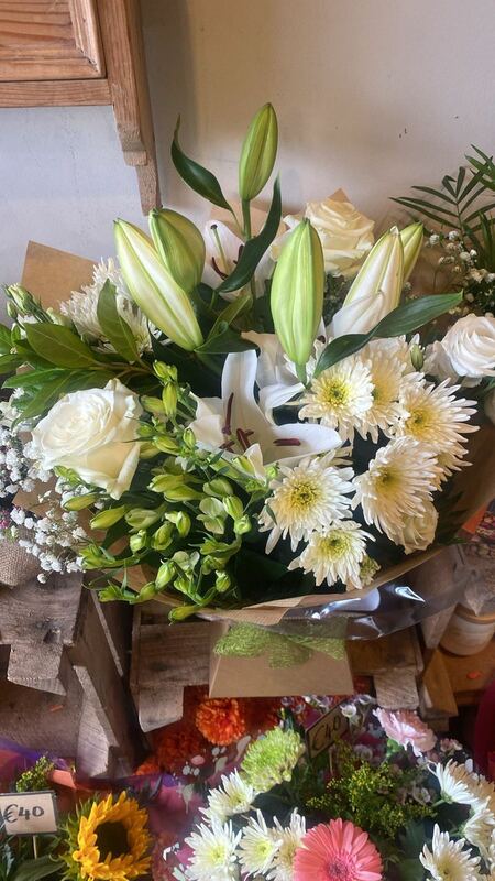 Flowers delivered to customer
