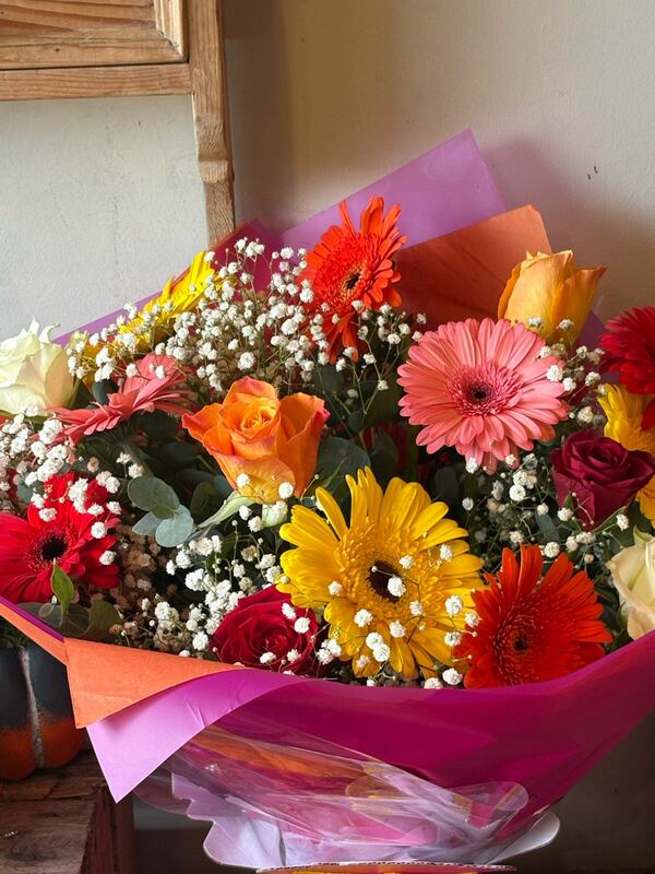 Flowers delivered to customer