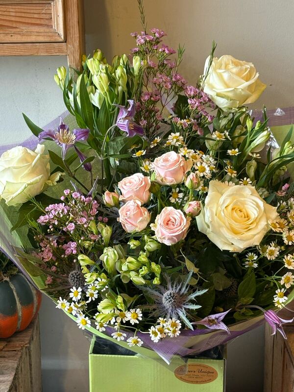 Flowers delivered to customer