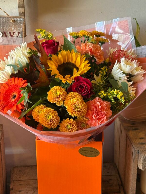 Flowers delivered to customer