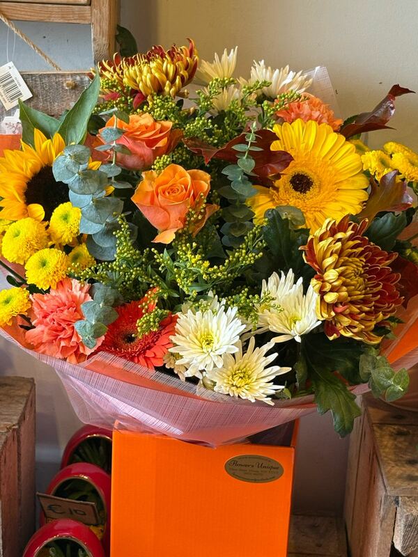 Flowers delivered to customer