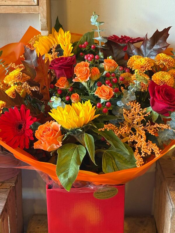 Flowers delivered to customer