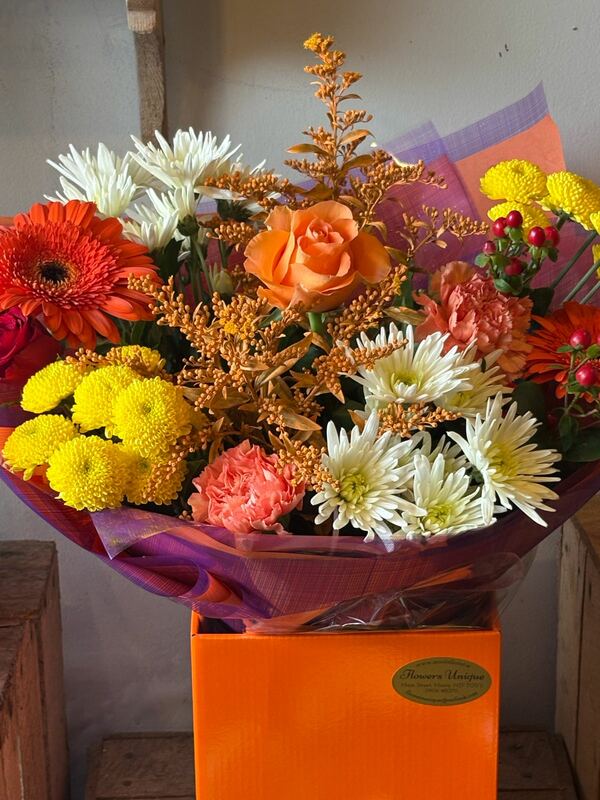 Flowers delivered to customer