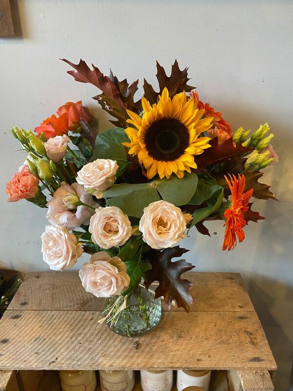 Flowers delivered to customer