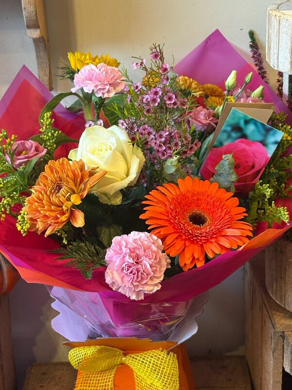 Flowers delivered to customer
