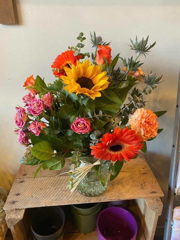 Flowers delivered to customer