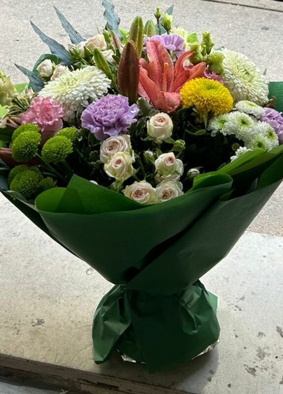 Flowers delivered to customer
