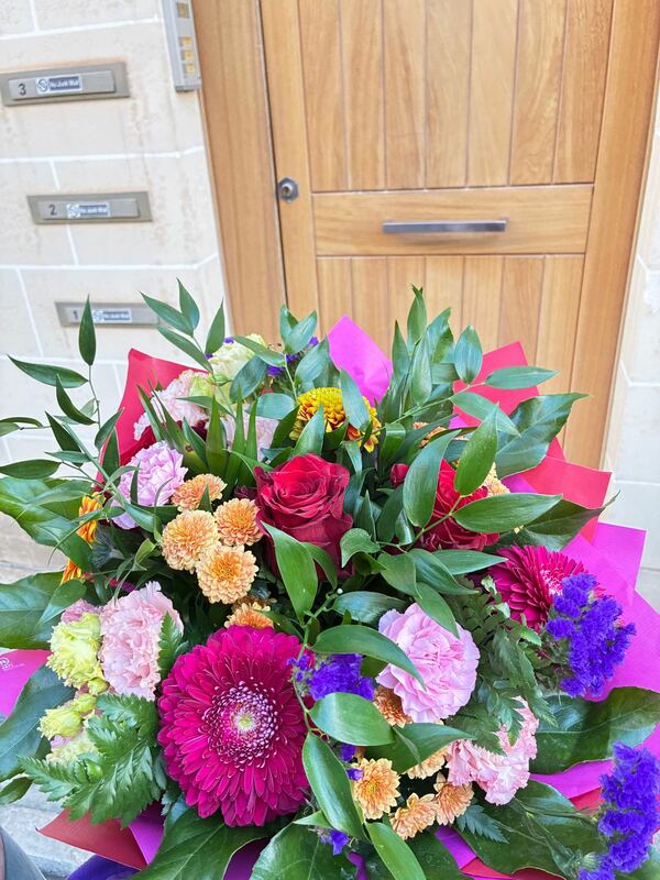 Flowers delivered to customer