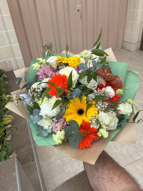 Flowers delivered to customer