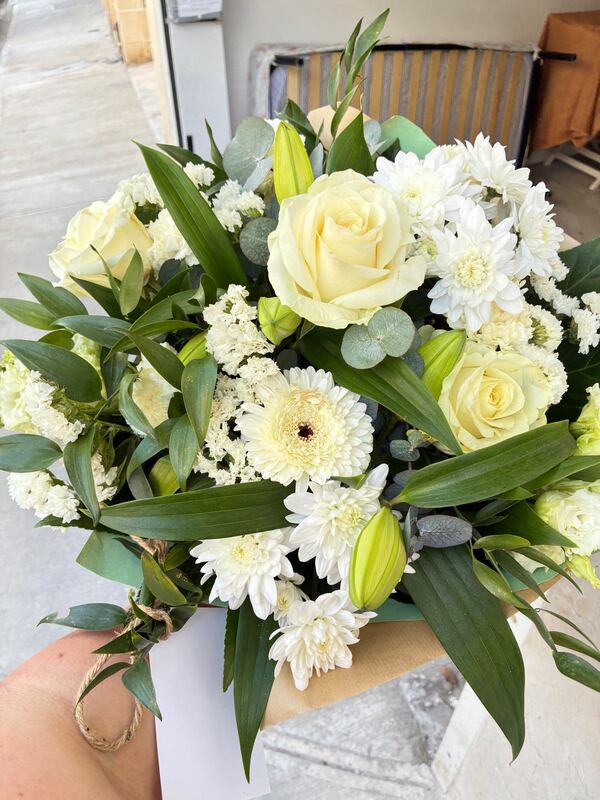 Flowers delivered to customer