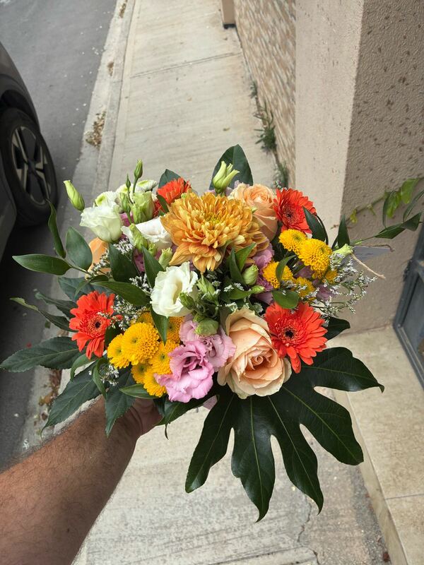 Flowers delivered to customer