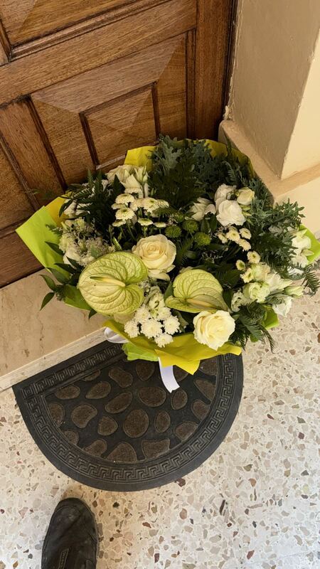 Flowers delivered to customer