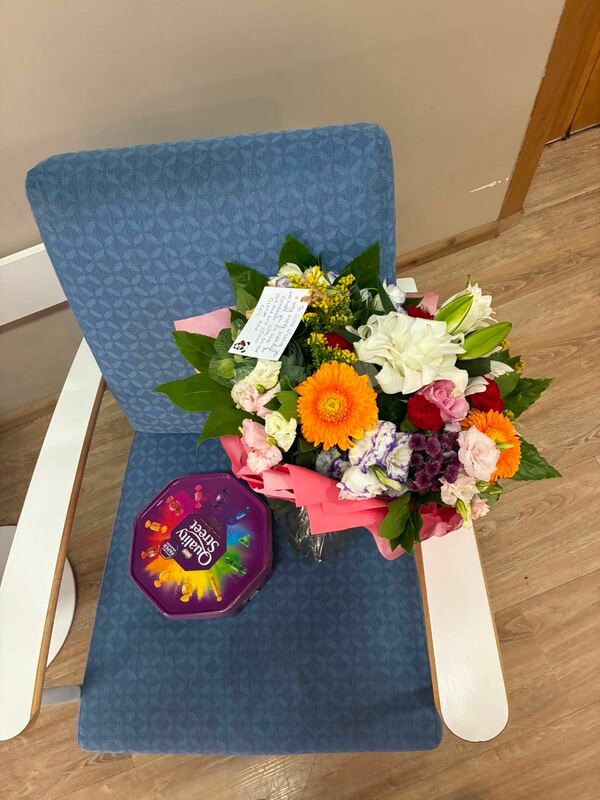 Flowers delivered to customer
