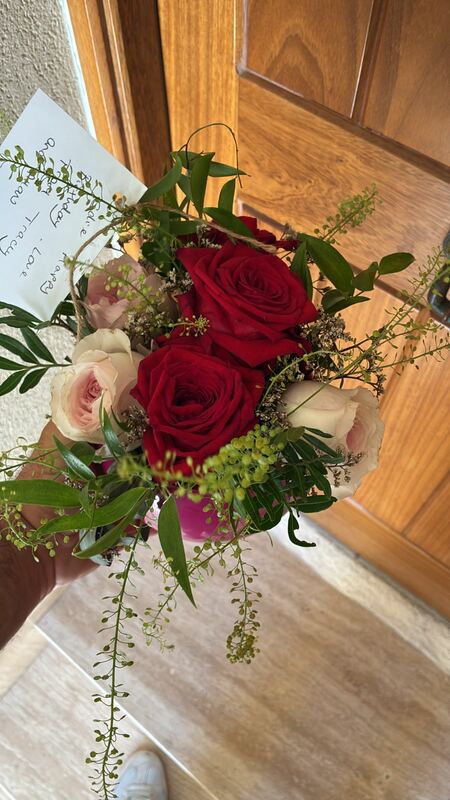 Flowers delivered to customer