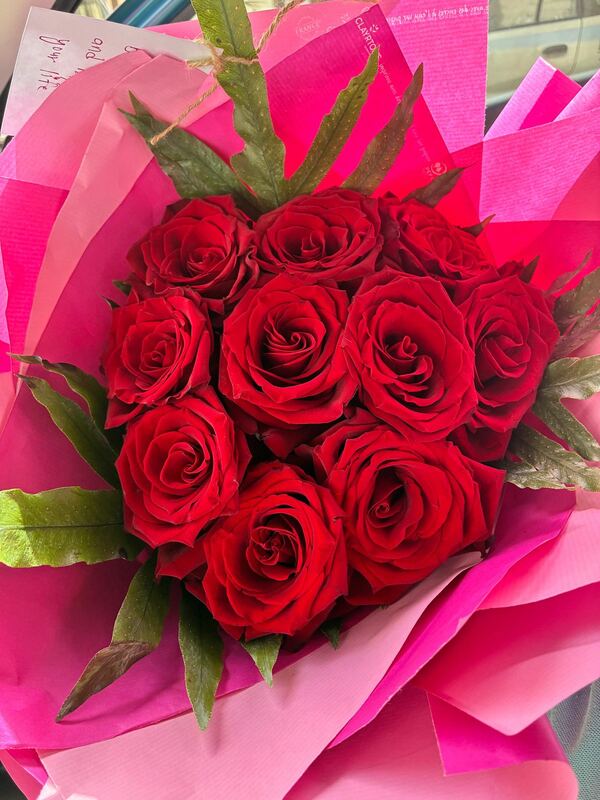 Flowers delivered to customer