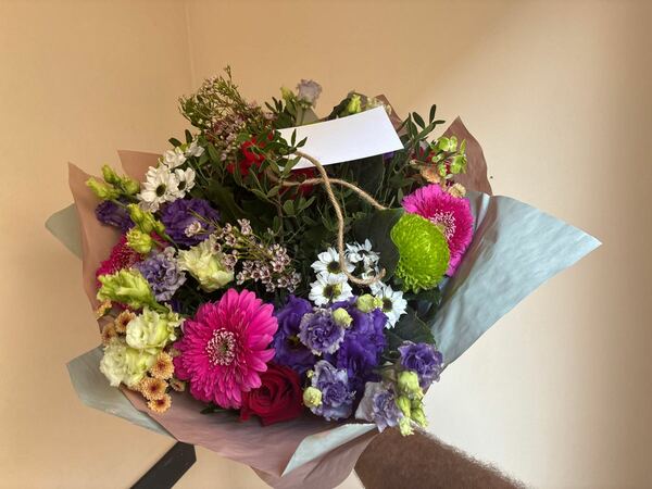 Flowers delivered to customer