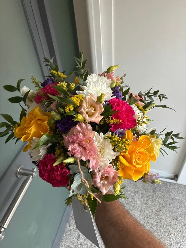 Flowers delivered to customer
