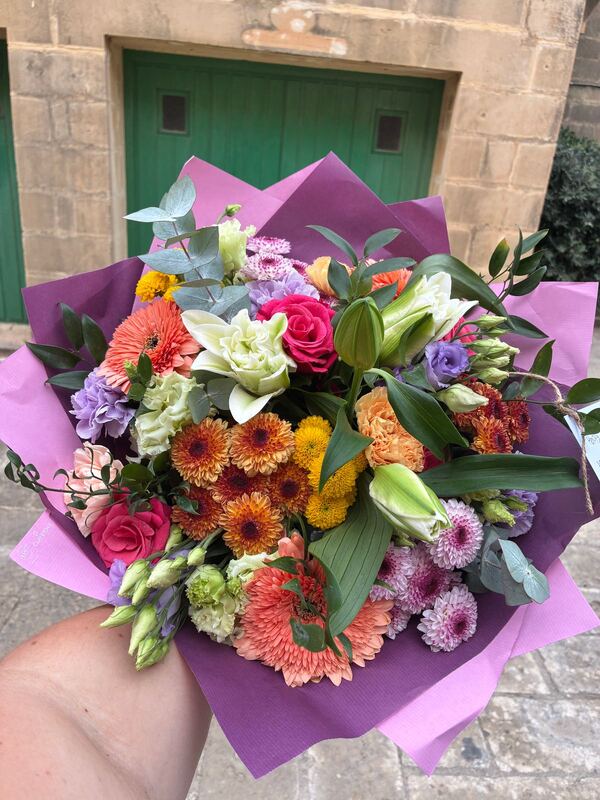Flowers delivered to customer