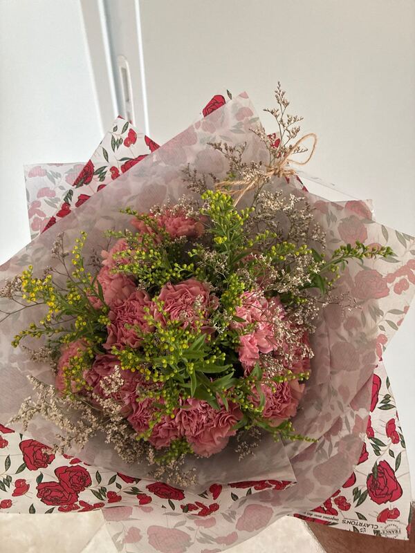 Flowers delivered to customer