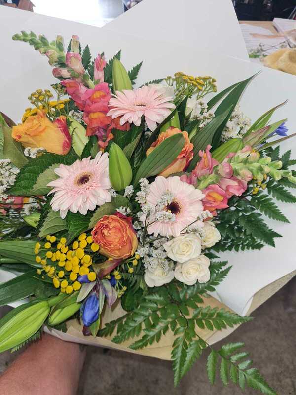 Flowers delivered to customer