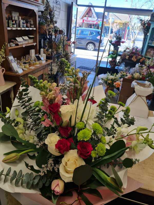 Flowers delivered to customer