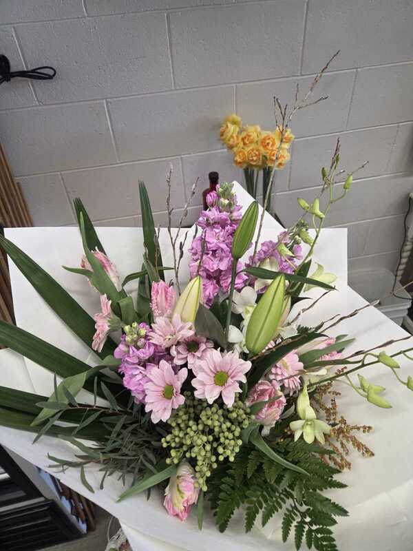 Flowers delivered to customer