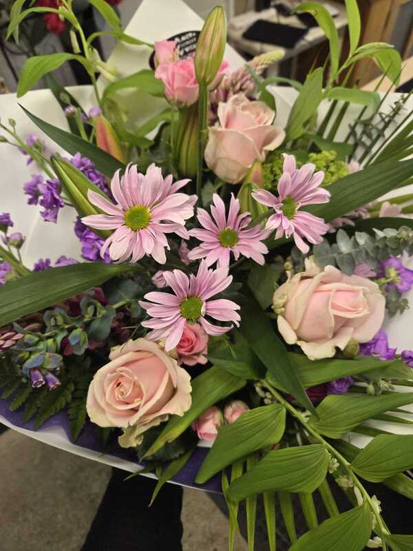 Flowers delivered to customer