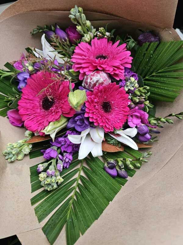 Flowers delivered to customer