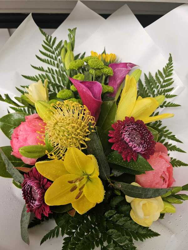 Flowers delivered to customer