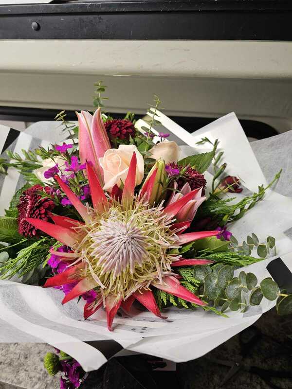 Flowers delivered to customer