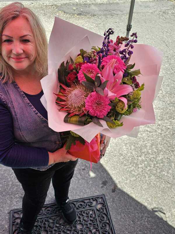 Flowers delivered to customer