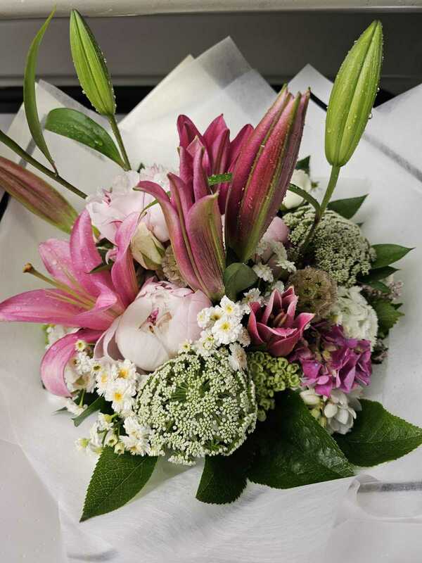 Flowers delivered to customer