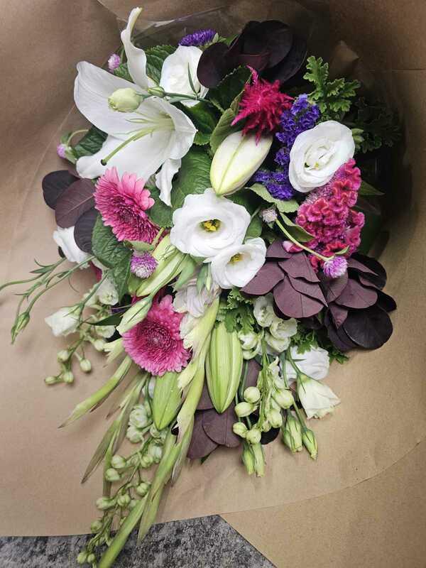 Flowers delivered to customer