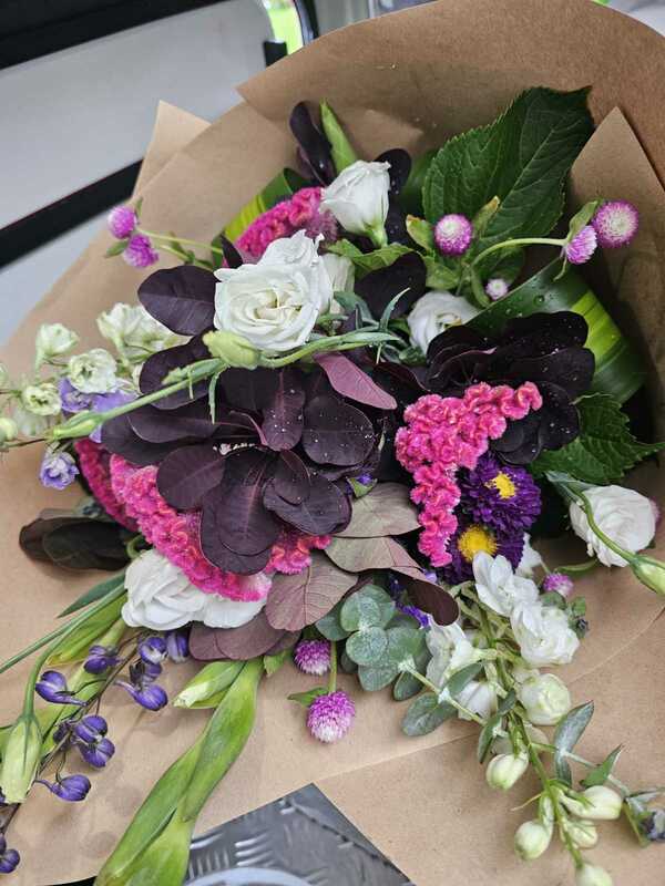 Flowers delivered to customer