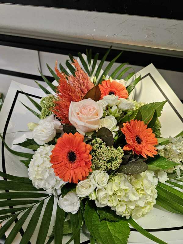 Flowers delivered to customer
