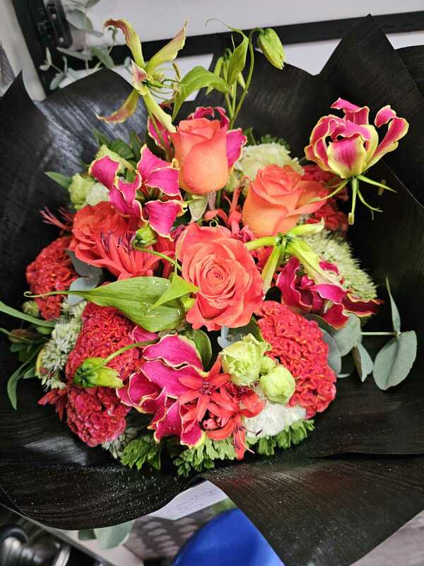 Flowers delivered to customer