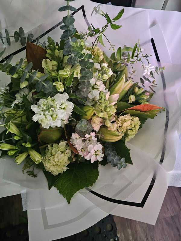 Flowers delivered to customer