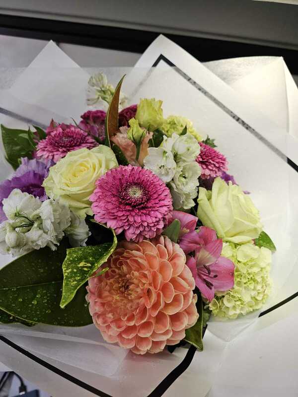 Flowers delivered to customer