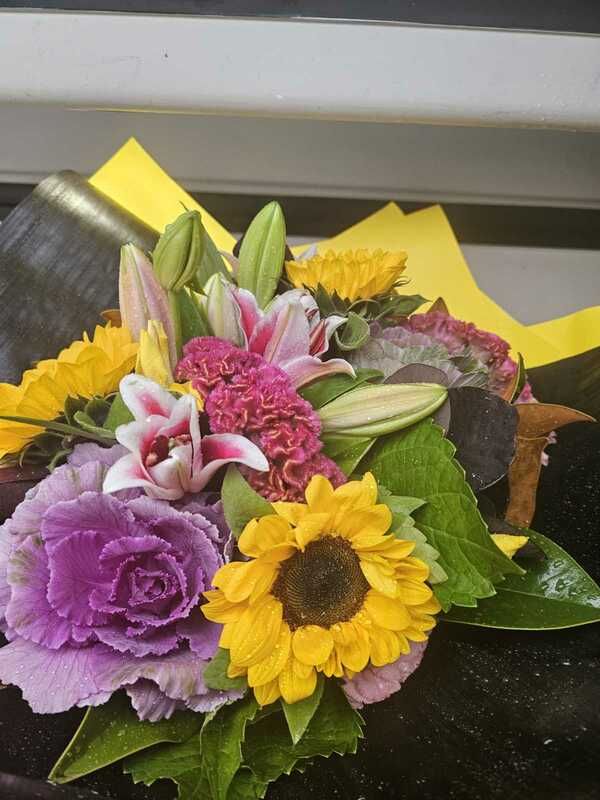 Flowers delivered to customer