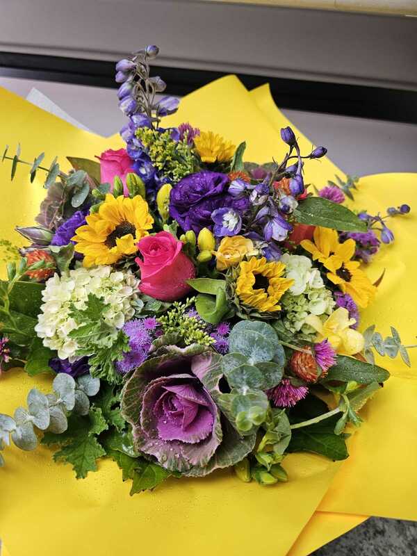 Flowers delivered to customer