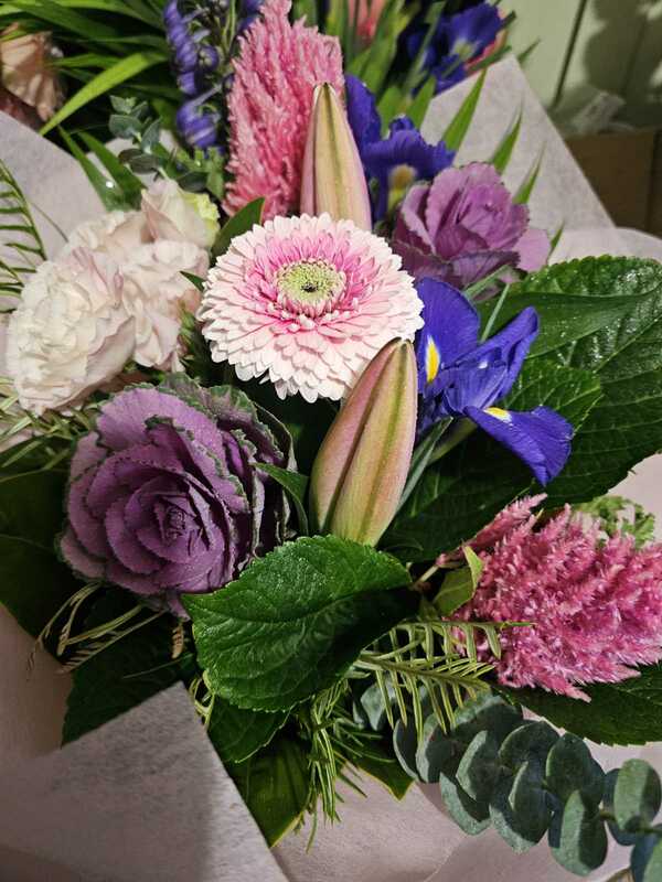 Flowers delivered to customer