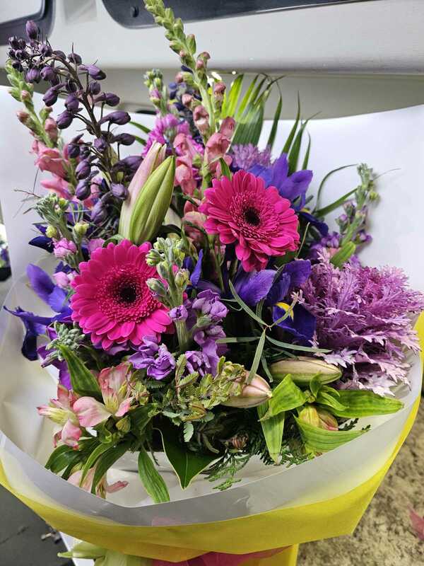Flowers delivered to customer