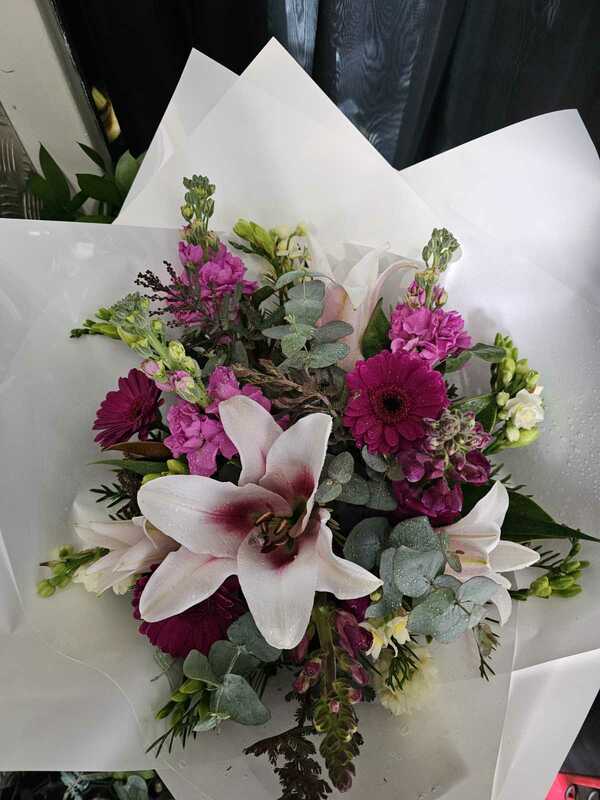 Flowers delivered to customer