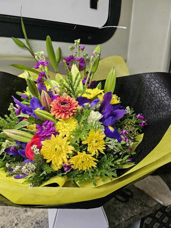 Flowers delivered to customer