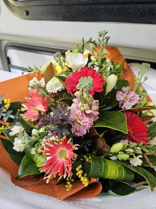 Flowers delivered to customer