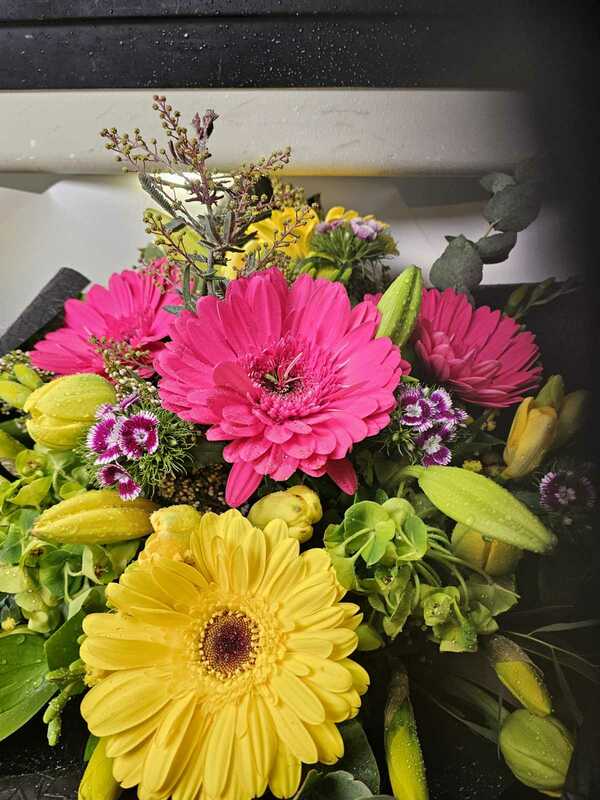 Flowers delivered to customer