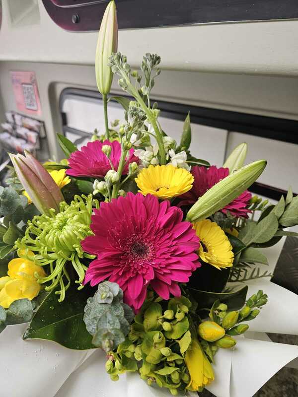 Flowers delivered to customer