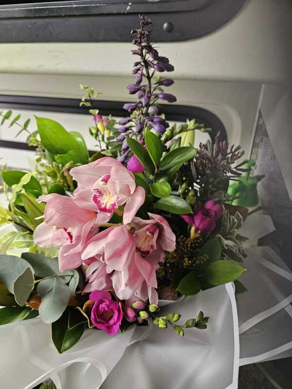 Flowers delivered to customer