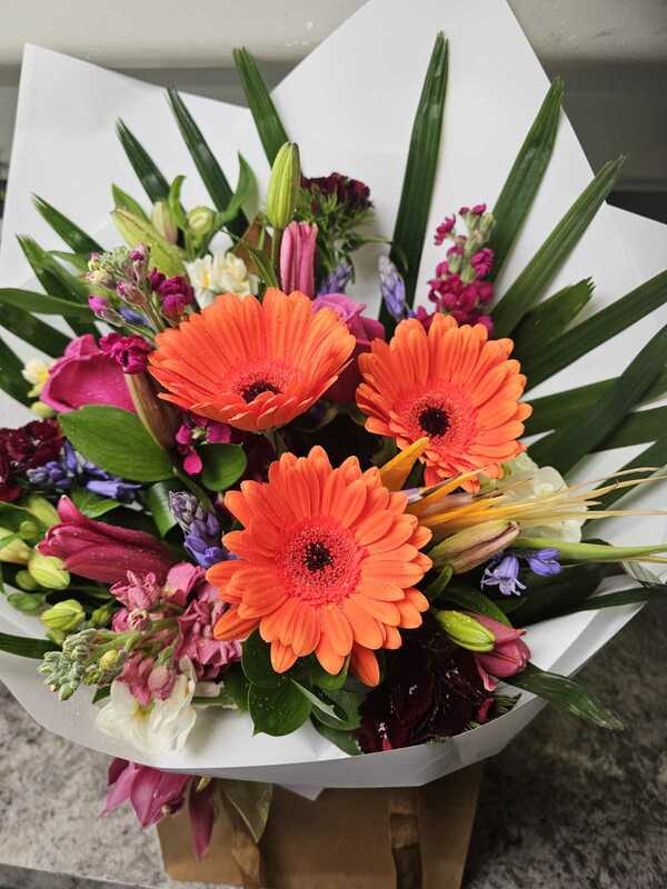 Flowers delivered to customer