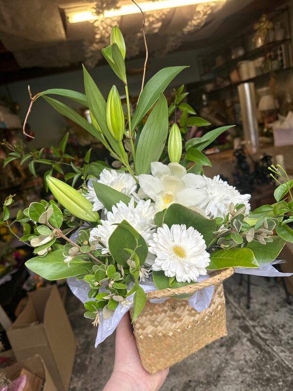 Flowers delivered to customer